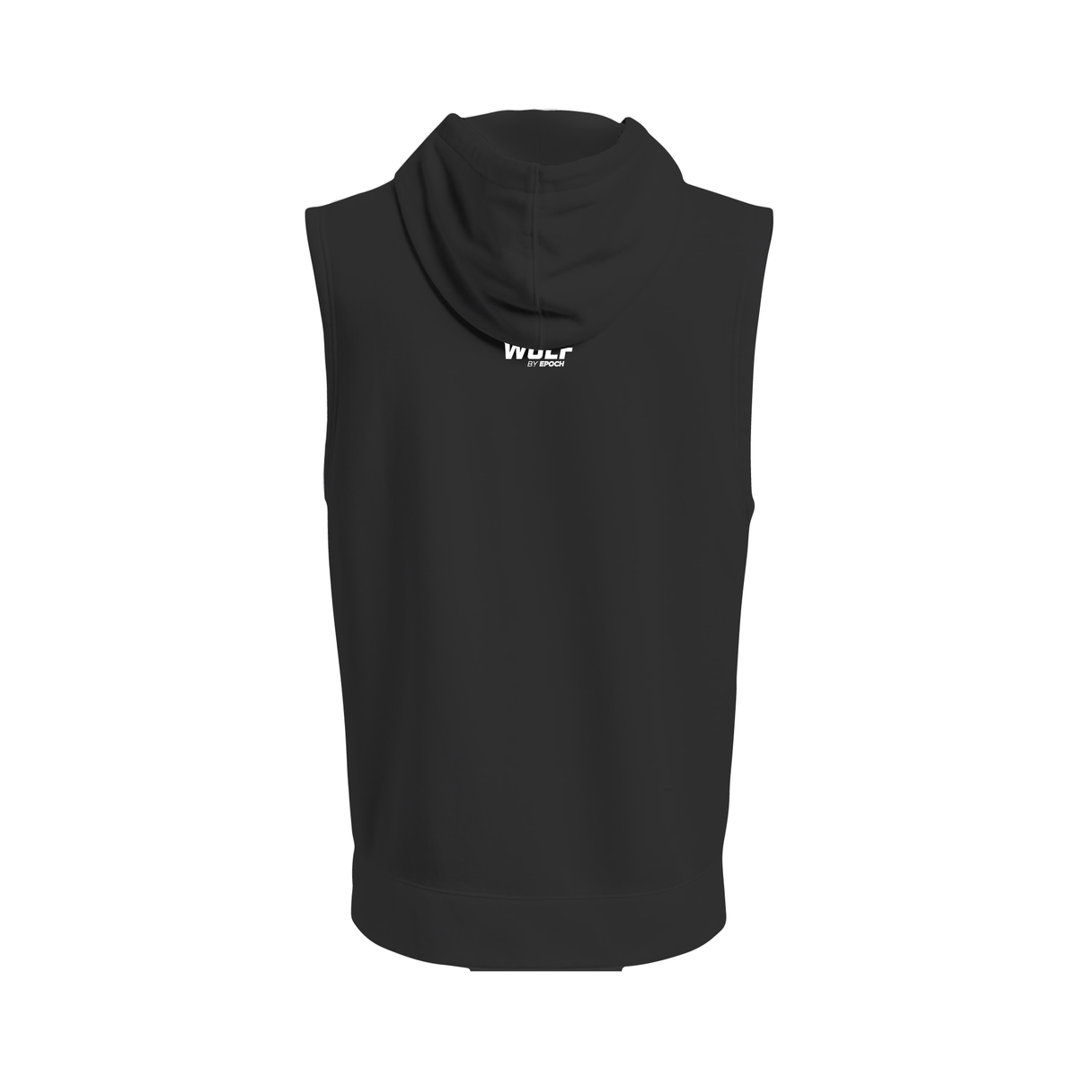 Wolf Athletics - Unisex Performance No Sleeve Hooded Sweatshirt Black